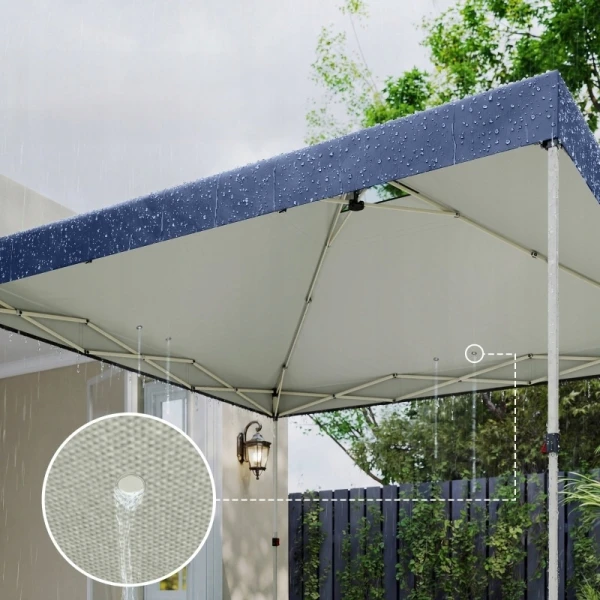 Zapasowy dach pawilonu Outsunny 3 x 3 m UV50+ wodoodporny niebieski