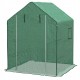 Folia do szklarni 140x143x190 cm PE UV drzwi rolowane zielona Outsunny