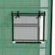Folia do szklarni 140x143x190 cm PE UV drzwi rolowane zielona Outsunny