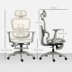 Ergonomiczne krzesło biurowe z podnóżkiem HOMCOM regulowane beżowe