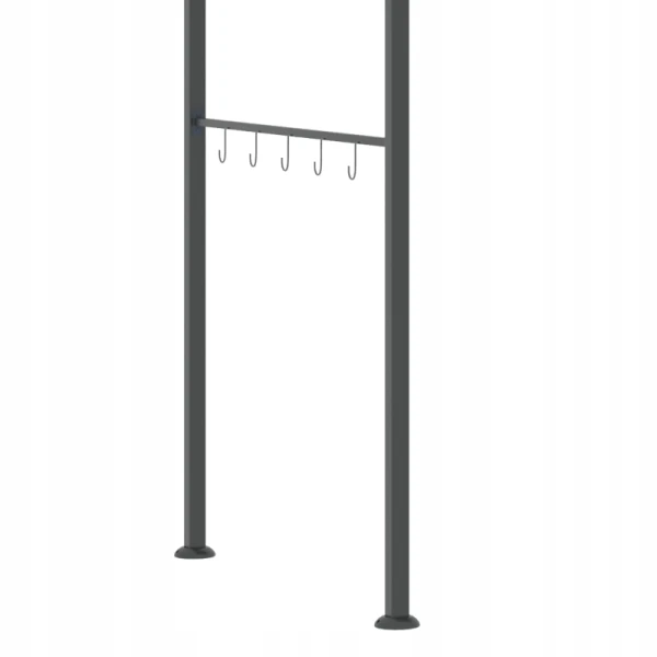 Pawilon grillowy Outsunny zadaszenie grilla 215 x 150 cm szary