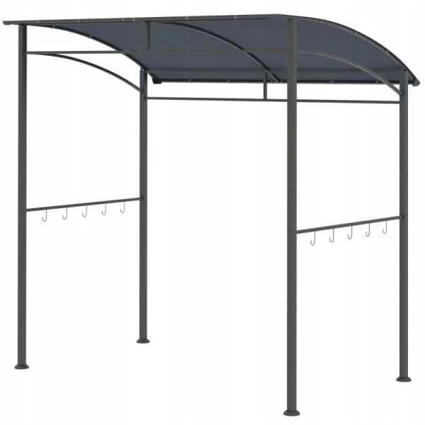 Pawilon grillowy Outsunny zadaszenie grilla 215 x 150 cm szary