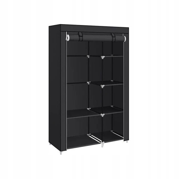 Szafa materiałowa SONGMICS z drążkiem na ubrania czarna 105 x 45 x 168 cm