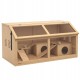 Klatka dla chomika PawHut 85x45x44 cm z domkiem i mostkiem