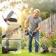 Podkaszarka akumulatorowa 100W Outsunny 2w1 regulowany uchwyt srebrna