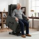 Fotel elektryczny z funkcją podnoszenia dla seniorów czarny HOMCOM