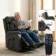 Fotel elektryczny z funkcją podnoszenia dla seniorów czarny HOMCOM