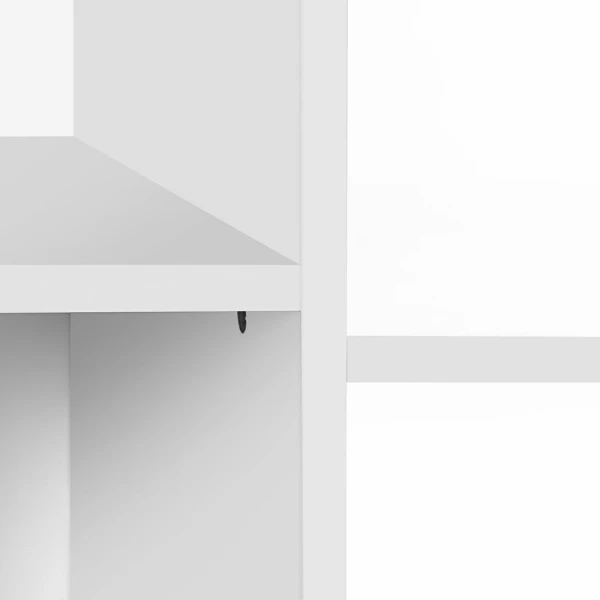 Regał dla dzieci z pojemnikami na zabawki biały 93x30x100 cm SONGMICS