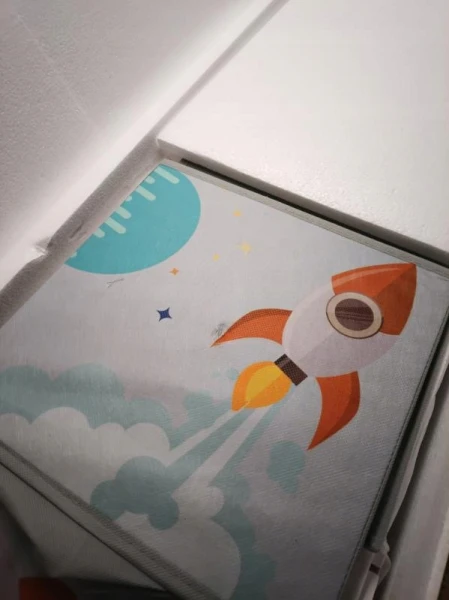 Regał dla dzieci z pojemnikami na zabawki biały 93x30x100 cm SONGMICS