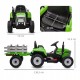 Elektryczny traktor z przyczepą dla dzieci HOMCOM 12V pilot 3-6 lat zielony