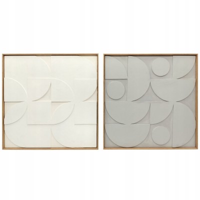 Dekoracja ścienna 3D geometryczna nowoczesna zestaw 2 sztuki HOMCOM