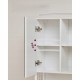 Szafka łazienkowa z lustrem i oświetleniem LED biała 70x14,5x70 cm VASAGLE