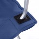 Krzesła kempingowe turystyczne składane zestaw 2 szt. niebieskie SONGMICS