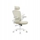 Ergonomiczny fotel biurowy SONGMICS regulowany, obrotowy, beżowy