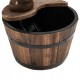 Fontanna ogrodowa drewniana studnia beczka Outsunny 844-217