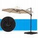 Obciążnik do parasola 4-częściowy 80 kg wody 120 kg piasku Outsunny