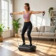 Platforma wibracyjna SPORTNOW 120 poziomów ekran LED pilot czarna