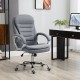 Fotel biurowy Vinsetto ergonomiczne krzesło obrotowe szare do 120 kg