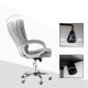 Fotel biurowy Vinsetto ergonomiczne krzesło obrotowe szare do 120 kg