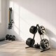 Stojak na talerze SPORTNOW do 200 kg na obciążenia 2,5 cm czarny