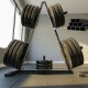 Stojak na talerze SPORTNOW do 200 kg na obciążenia 2,5 cm czarny