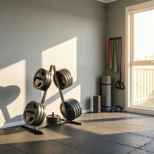 Stojak na talerze SPORTNOW do 200 kg na obciążenia 2,5 cm czarny