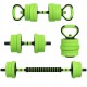 Zestaw hantli 4w1 regulowane 20 kg zielony SPORTNOW