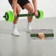 Zestaw hantli 4w1 regulowane 20 kg zielony SPORTNOW