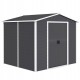 Domek narzędziowy Outsunny 845-857V00CG metalowa szopa ogrodowa 4,4m²