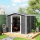 Domek narzędziowy Outsunny 845-857V00CG metalowa szopa ogrodowa 4,4m²