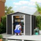 Domek narzędziowy Outsunny 845-857V00CG metalowa szopa ogrodowa 4,4m²