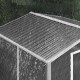 Domek narzędziowy Outsunny 845-857V00CG metalowa szopa ogrodowa 4,4m²
