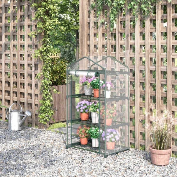 Szklarnia foliowa z półkami Outsunny 69 x 49 x 125 cm mrozoodporna