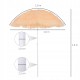 Parasol plażowy ogrodowy hawajski Outsunny Ø160 cm beżowy