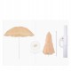 Parasol plażowy ogrodowy hawajski Outsunny Ø160 cm beżowy