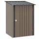 Domek narzędziowy Outsunny stalowy brązowy 0,92m2 100 x 103 x 160 cm