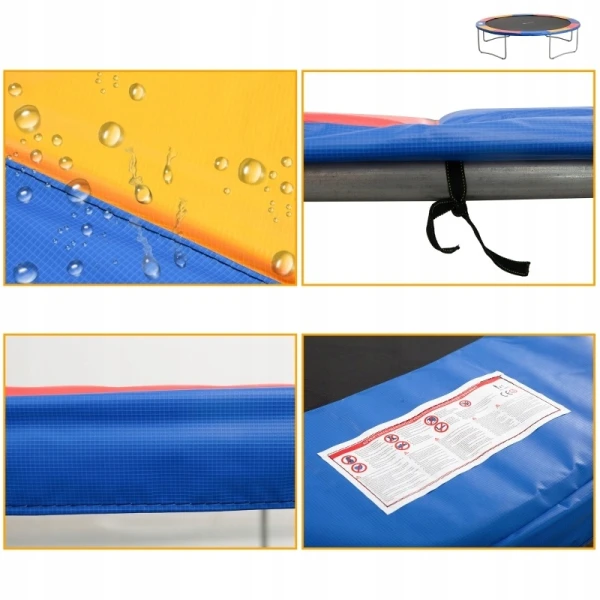 Osłona krawędzi do trampoliny HOMCOM Ø366 cm PVC PE kolorowa