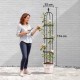 Podpora do pnączy Outsunny obelisk 174 cm stal czarny zestaw 2 szt.