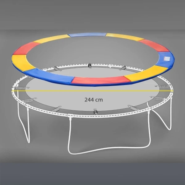 Osłona sprężyn do trampoliny HOMCOM Ø244 cm kolorowa