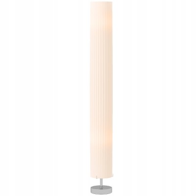 Lampa podłogowa z abażurem HOMCOM 120 cm E27 stojąca biała