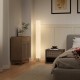 Lampa podłogowa z abażurem HOMCOM 120 cm E27 stojąca biała