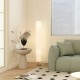 Lampa podłogowa z abażurem HOMCOM 120 cm E27 stojąca biała