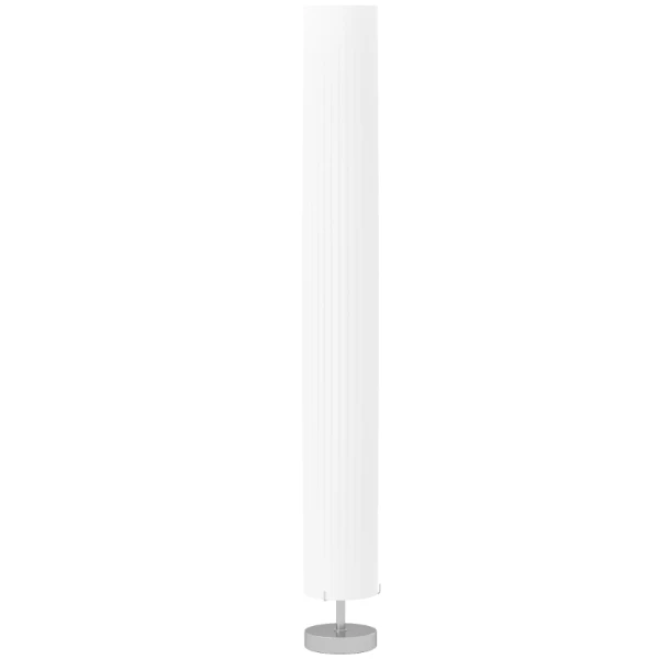 Lampa podłogowa z abażurem HOMCOM 120 cm E27 stojąca biała