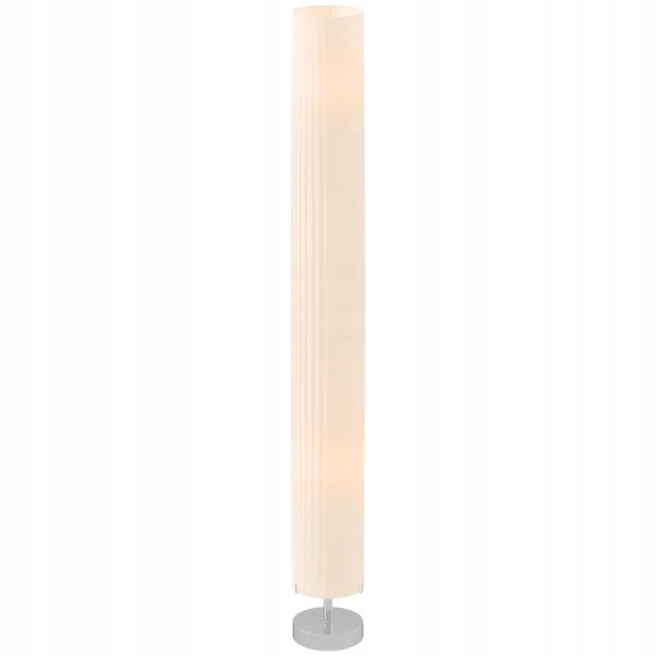 Lampa podłogowa z abażurem HOMCOM 120 cm E27 stojąca biała