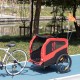 Przyczepka rowerowa dla psa PawHut przyczepa wózek 2w1 czerwona