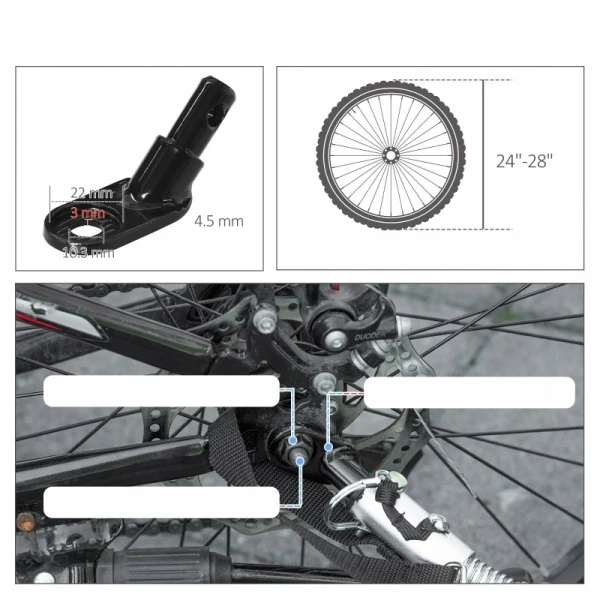 Przyczepka rowerowa dla psa PawHut przyczepa wózek 2w1 czerwona