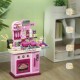 Kuchnia dla dzieci AIYAPLAY 33 akcesoria światło dźwięk różowa