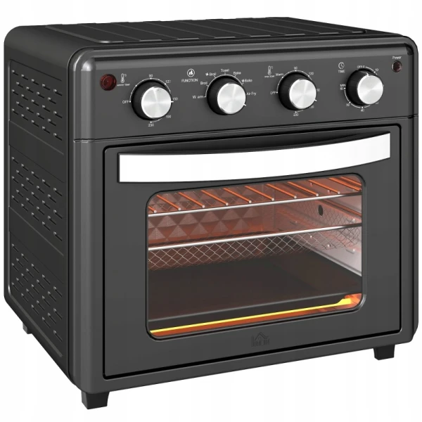 Mini piekarnik z termoobiegiem HOMCOM 30 L 1600 W czarny