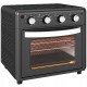 Mini piekarnik z termoobiegiem HOMCOM 30 L 1600 W czarny
