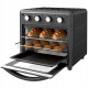 Mini piekarnik z termoobiegiem HOMCOM 30 L 1600 W czarny